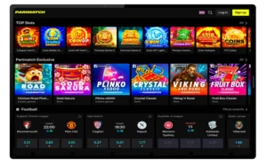 Parimatch India mobile version thru tablet